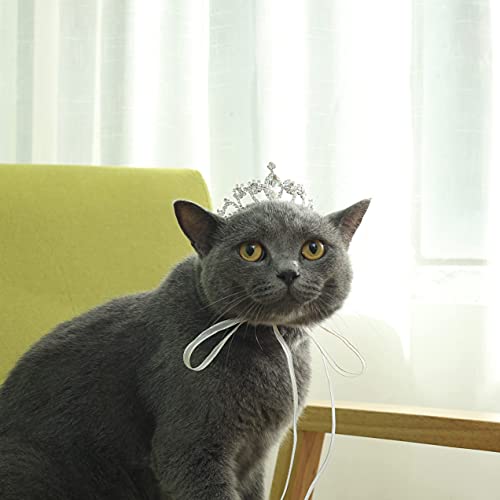 Lovelyshop Pet Series Diadem für Hunde und Katzen, Kristall-Strass-Steine, für Kostüm, Haarzubehör für kleine Hunde von Lovelyshop