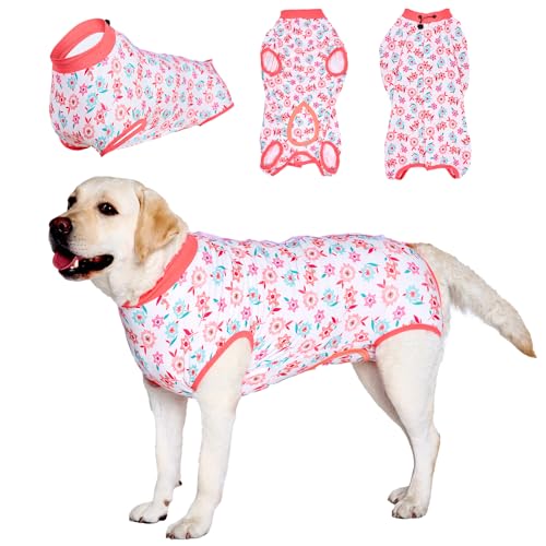 LovinPet Chirurgischer Genesungsanzug für Hunde – Dog Spay Recovery Suit Female Female & Male Anti-Lecken Schutz Ganzkörperabdeckung für Anti-Haarausfall von LovinPet