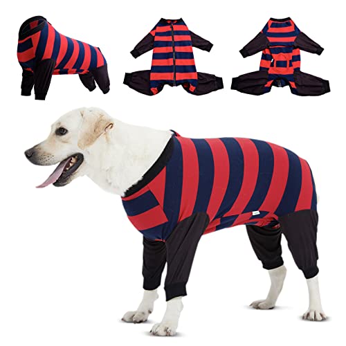 LovinPet Genesungsshirt – Haustier-Pyjama, Hundeanzug, Anti-Leck-Body, Hundebody für Bauchwunde nach Operationen, ausgeschnittenes Design von Bauch-Bodysuit, Einteiler für Haarausfall, von LovinPet