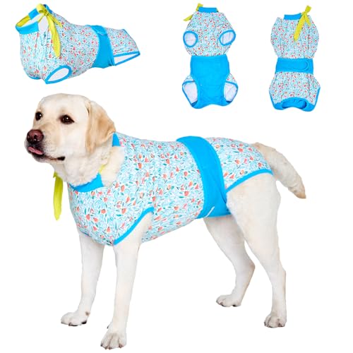 LovinPet Recovery Suit for Dogs: Dog Spay Recovery Suit Female Female & Male Anti-Lecken Schutz Ganzkörperabdeckung für Anti-Shedding von LovinPet