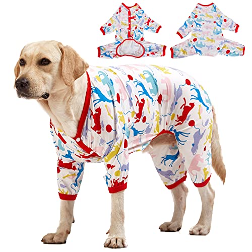 LovinPet Riesiger großer Hunde-Pyjama, großer Hund, chirurgischer Erholungshemd, leichter Pullover, Hunde-Pyjama, große Rassen, Hunde-Jammies, Pet PJ's von LovinPet