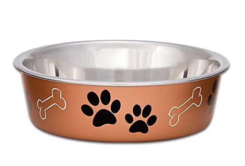 Loving Pets 1781 Metallic Bella Schüssel Dog Bowl, M, 750 ml, Kupfer von Loving Pets