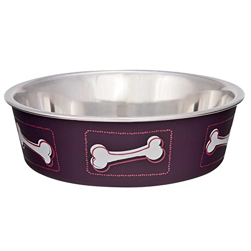 Loving Pets Belle Bowl Hund Schüssel, 350 ml, Wineberry von Loving Pets