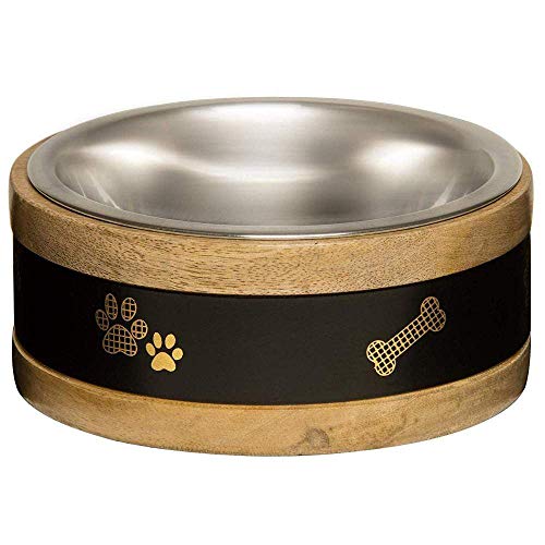 Loving Pets Black Label Ring Hundenapf, Holz, 2 l von Loving Pets