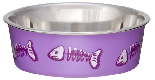 Loving Pets Fish Bella Futternapf für Katzen, Größe XS, Lila von Loving Pets