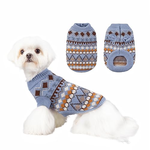 Loyanyy Hundepullover, weich, warm, Hundekleidung, gestrickt, Katzenpullover, klassischer dicker Haustierpullover, niedlicher Winter-Hundepullover für Winter, Welpen, Kätzchen, Pullover für kleine und von Loyanyy