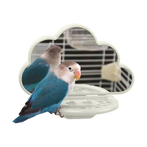 Bird Mirror with Perch | Cockatiel Mirror Stand | Parakeet Mirror Perch | Parrot Bird Mirror | Bird Perch with Mirror Interactive Bird Perch with Mirror for Birds Perches von Lpsdssre