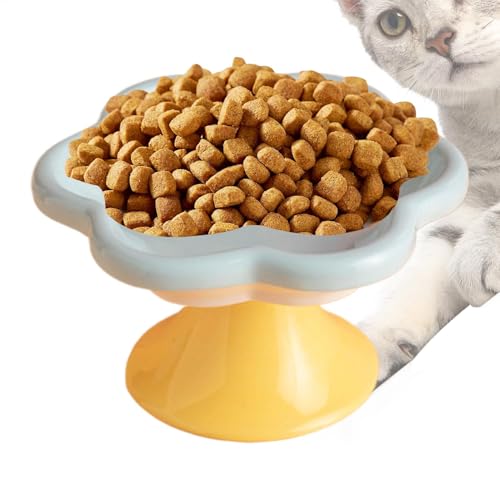 Elevated Cat Food Bowl | Flower Shaped Pet Bowl | Ceramic Cat Water Bowl | Elevated Dog Food Dish | Small Dog Feeding Dish Charming and Functional Design for Anti Vomiting and Protect Pets Spines von Lpsdssre