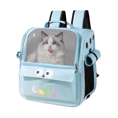 Haustier-Tragerucksack | Katzenrucksack | Große Kapazität Haustier Rucksack | Reise Katze Tasche | Outdoor Katzentrage Atmungsaktiv und Bequem für Hunde, Katzen, Kleintiere von Lpsdssre