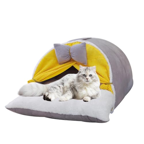 Indoor Cat Bed | Semi Closed Cat Bed | Comfortable Cat Bed | Cat Bed for Small Cats | Portable Cat Cave Bed Durable and Washable Material for Cats/small Dogs, Kitten Bed Cat Tent, Cat Bed House von Lpsdssre