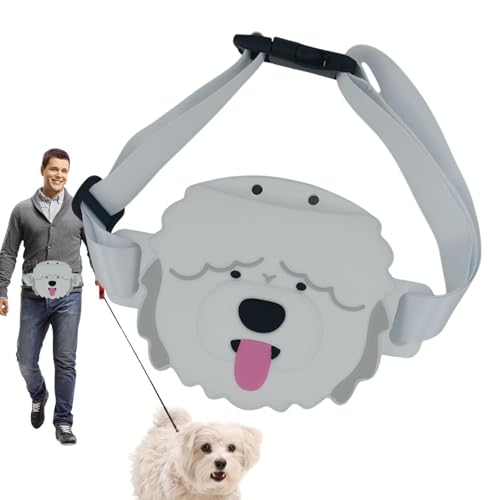 Leckerli-Trainingsbeutel für Hunde | Leckerlibeutel in Hundeform aus Silikon | Auslaufsichere Hundetrainingstasche | Fanny Pack Leckerli-Halter für Hunde | Haustier-Snackhalter, auslaufsicher für das von Lpsdssre