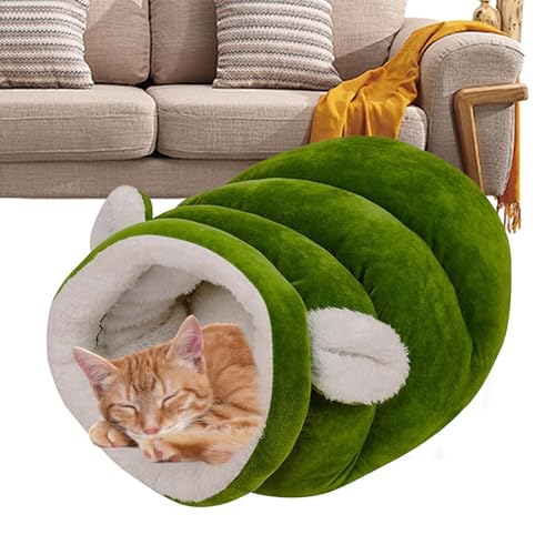 Lpsdssre Katzenschlafsack, Winter-Katzenbett, tragbare Katzenhöhle für Indoor-Katzen, Hundeschlafsack, halbgeschlossenes Katzenbett, stilvoll und funktional für kleine Katzen und Hunde von Lpsdssre