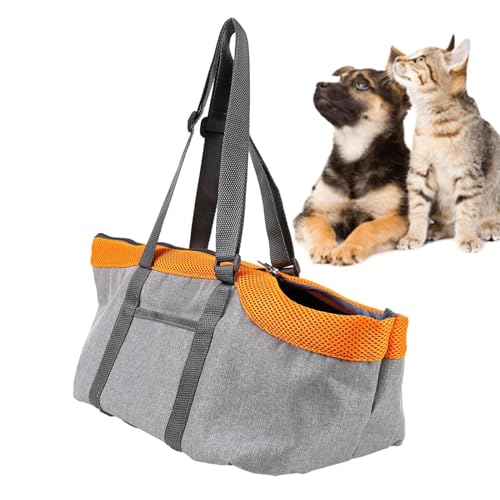 Lpsdssre Pet Sling Carrier für Katzen – Atmungsaktive verstellbare Haustier-Tragetasche, Katzentragetasche, tragbare Haustier-Reisetasche, Schulter-Brusttasche für Outdoor-Reisen von Lpsdssre