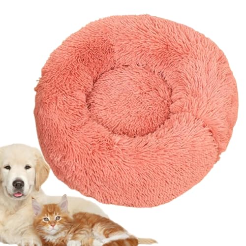 Lpsdssre Plüsch-Haustierbett, beruhigendes Hundebett, Katzenkuschelbett, rundes Haustierkissen, kleines Hundebett, vielseitig für alle Haustiere für Indoor-Katzen, weiches Plüsch-Katzenbett, kleines, von Lpsdssre