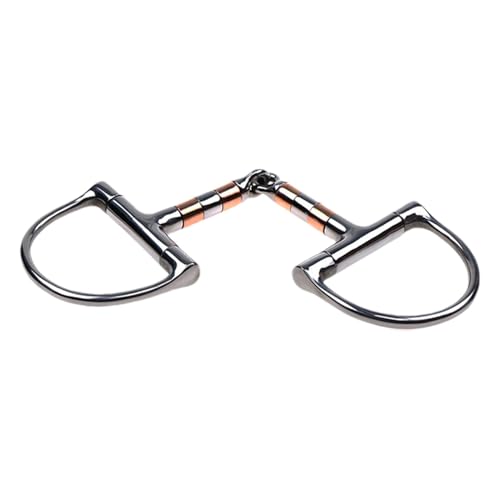 Lpsdssre Stainless Steel Horse Bit | Copper Roller Mouth | Horse Bit Snaffle | Single Joint Horse Bit | Professional Horse Bit Comfortable Copper Roller Mouthpiece for Horse von Lpsdssre