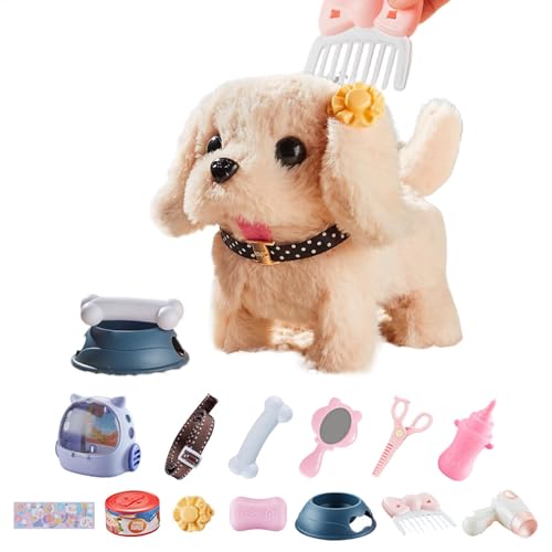 Lpsdssre Walking Puppy Toy | Plush Dog Toy | Electronic Puppy Toy | Interactive Puppy Toy | Plush Electronic Dog Educational and Entertaining Toy for Age 3to8 Children Toys von Lpsdssre