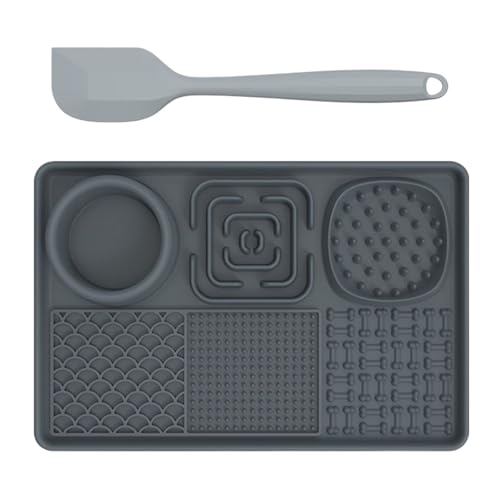 Pet Licking Pad, langsame Feedermatte, Silikon-Pet-Feeder, leicht zu reinigender, rutschfestem Griff, 30,48 x 20,32 x 4,18 cm, für kleine mittelgroße Langeweile Langeweile Pet Licking Pad, langsame Feedermatte, Silikon-Pet-Feeder, leicht zu reinigender, rutschfestem Griff, 30,48 x 20,32 x 4,18 cm, für kleine mittelgroße Langeweile Langeweile von Lpsdssre