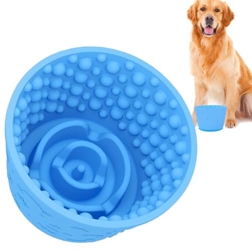 Slow Feeder Dog Bowl | Anti Slip Dog Bowl | Interactive Pet Feeder | Anti Gulping Food Bowl | Healthy Eating Dog Bowl Interactive Feeding Experience for Big Dogs Anti Gulping Dish von Lpsdssre