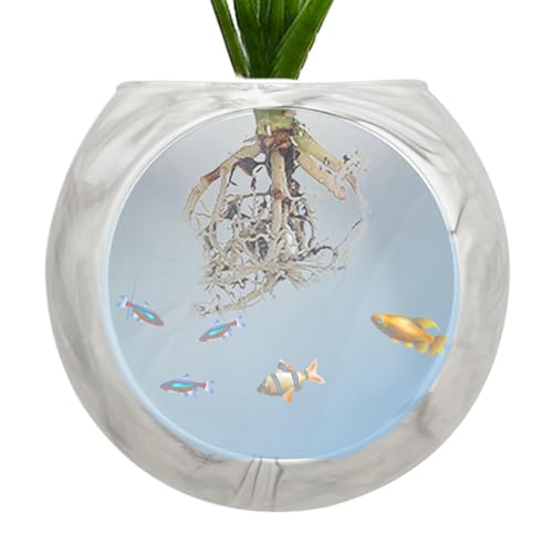 Wand-Blumenvase, selbstklebende Silikonvase, wandmontierter Blumentopf, -Blumenvase, Terrarium, Luftpflanzenhalter, platzsparende Wandvase, Design für Pflanzen, Aquarium-Wandhalterung von Lpsdssre