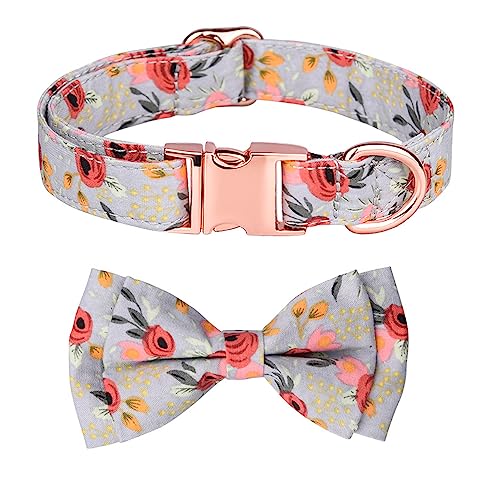 LtuzPet Verstellbares Haustier Halsband Reine Baumwolle Atmungsaktiv Hundehalsband Zou Ju Bedrucktes Halsband Katzen Hunde Frühling Sommer Saison Hundehalsband (S, Grün-01) von LtuzPet