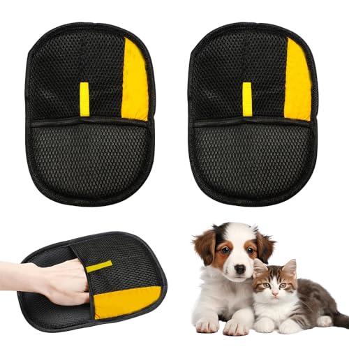 2025 Tierhaarentfernungshandschuhe, elektrostatischer Tierhaarentferner, waschbar, wiederverwendbar, Katzenpflege-Handschuhe für Bettwäsche, Couch, Kleidung, Teppich, Mehrzweck-Haustierpflegezubehör 2025 Tierhaarentfernungshandschuhe, elektrostatischer Tierhaarentferner, waschbar, wiederverwendbar, Katzenpflege-Handschuhe für Bettwäsche, Couch, Kleidung, Teppich, Mehrzweck-Haustierpflegezubehör von LuGirlre