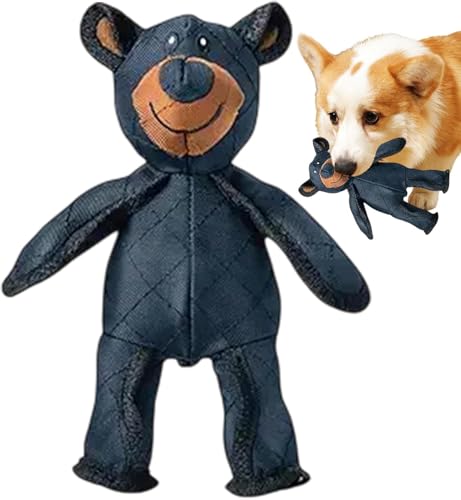 Hundespielzeug Unzerstörbar, Unbreakable Bear Dog Toys, Hund Kuscheltier, Unzerstörbares Hundespielzeug Quietschend, 2024 Hunde Kuscheltier, Plüsch Hundespielzeug Unkaputtbar, Bären Hundekuscheltier von LuWomenre