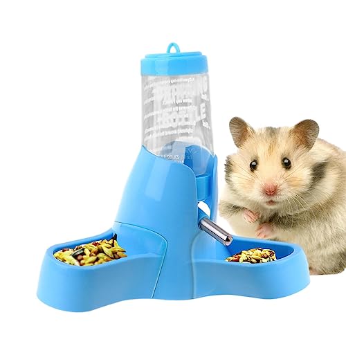 Hamster-Wasserflasche - Automatische Futter- und Wasserflasche ohne Tropf für Kleintierkäfige | Haustierzubehör 80 ml Trinkflasche für Hamster Luckxing von Luckxing