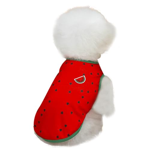 Hundewesten, Hundweste | Haustierpupfweste - Nettes Wassermelon Ananas Haustier Outfit, weiche Hundekatze Hemd, atmungsaktive Kleidung für Hunde Katzen Welpen von Luckxing