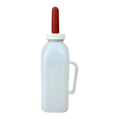 Lämmermilch Aufzuchtflasche 1L/2L Lammmilchflasche Mit Nippelflasche Milchflasche Für Kälber- Oder Lammzucht Viehtränke Baby Ziegenmilchfutterautomat Babyziegenbedarf Ziegenflasche Mit Griff von Luckxing