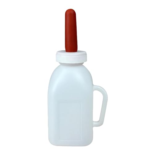 Lämmermilch Aufzuchtflasche 1L/2L Lammmilchflasche Mit Nippelflasche Milchflasche Für Kälber- Oder Lammzucht Viehtränke Baby Ziegenmilchfutterautomat Babyziegenbedarf Ziegenflasche Mit Griff von Luckxing