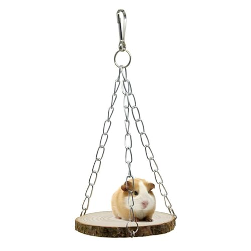 Luckxing Hamsterkäfig-Hängematte, Hängematten für kleine Tiere | Holzbett-Hängematte zum Aufhängen, Schaukel für Hamster - Hamster-Schaukelspielzeug aus Holz zum Aufhängen für Hamster, Papageien, von Luckxing