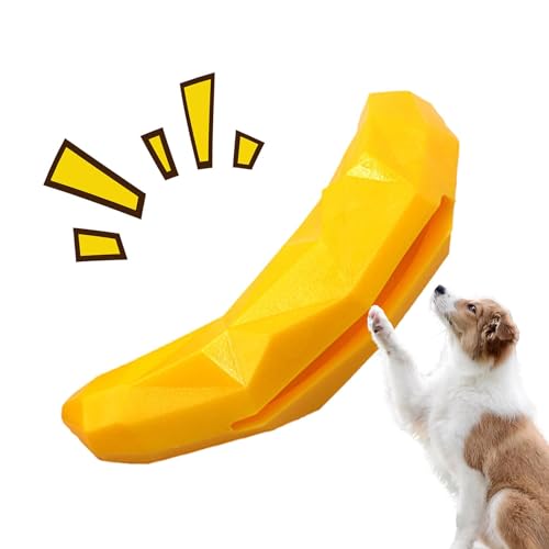 Luckxing Hundespielzeug zum Zahnen für Welpen,Spielzeug zum Zahnen von Welpen - Interaktives Kauspielzeug zum Zahnen von Welpen,Kleines Welpen-Bananenspielzeug, Haustier-Hundespielzeug zum Reinigen von Luckxing