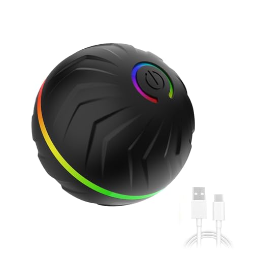 Luckxing Interaktiver Ball für Hunde, interaktives bewegliches Hundespielzeug - Automatischer interaktiver Spielzeug-Haustierspielzeugball,Heimtierbedarf, USB-wiederaufladbarer Ballwerfer für Hunde, von Luckxing