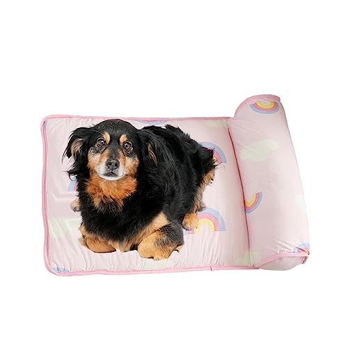 Luckxing Kühlmatte für Hunde, kühlendes Hundebett - Kühlmatte für Hunde - Weiche Schlafmatte für warmes Wetter, für kleine und mittelgroße Haustiere, Katzen und Hunde von Luckxing