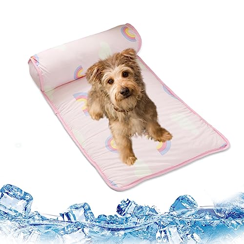 Luckxing Selbstkühlende Matten für Haustiere, kühlende Hundedecke - Kühlmatte Decke für Haustiere | Weiche Schlafmatte für warmes Wetter, für kleine und mittelgroße Haustiere, Katzen und Hunde von Luckxing
