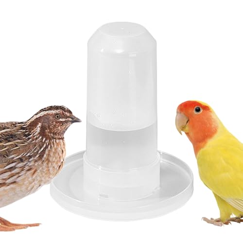 Vogeltränke, Vogelkäfig-Wasserspender - 350 ml Vogeltränke und Spender | Automatische Vogeltränke mit abnehmbarem Design, Baumgarten-Dekoration, Vogeltränke für Papageien, Sittiche, von Luckxing