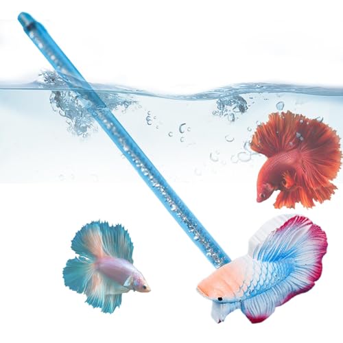 Simulation Betta Stick, Betta Training Stick | Simulation Betta Aquarium Spielzeugstab,Aquarium-Dekoration im Kunstharz-Fischdesign für Anfänger und erfahrene Fischbesitzer von Luckxing