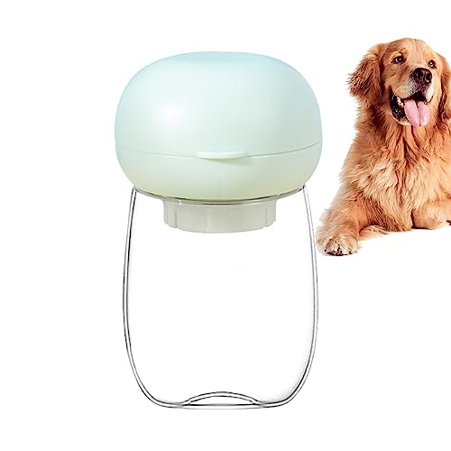 Tragbare Hundewasserflasche - Auslaufsichere tragbare Hundewasserflasche zum Spazierengehen - 300 ml Hundewasserflasche mit Trinkspender für Haustiere im Freien, beim Spazierengehen, Wandern von Luckxing