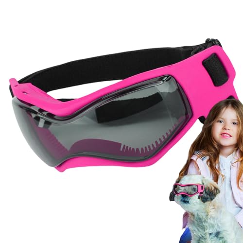 UV-Schutzbrille für Hunde, kleine Hundebrillen - UV-Schutz-Haustierbrille - Hundesonnenbrille mit breiterer Innenstruktur für alltägliche Aktivitäten, Partys, Reisen, Fotos von Luckxing