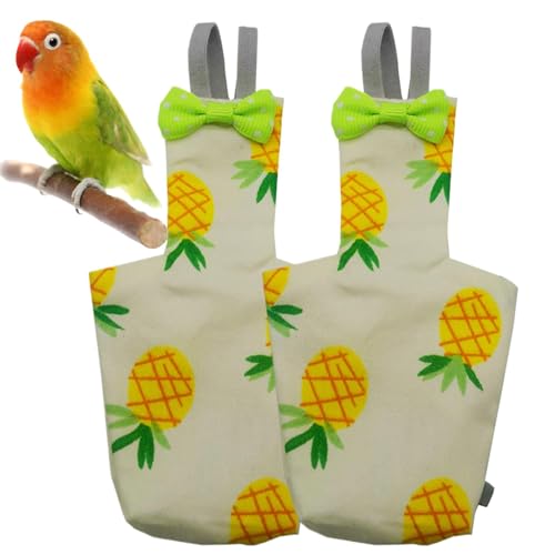 Vogelwindeln für Tauben, kleine Vogelwindel, Kleidung Vogel Windel wiederverwendbares Windel, 2X Training Pet Supplies, Soft Liner Leckdicht für Sittich Cockatiel Macaw Pigeon von Luckxing