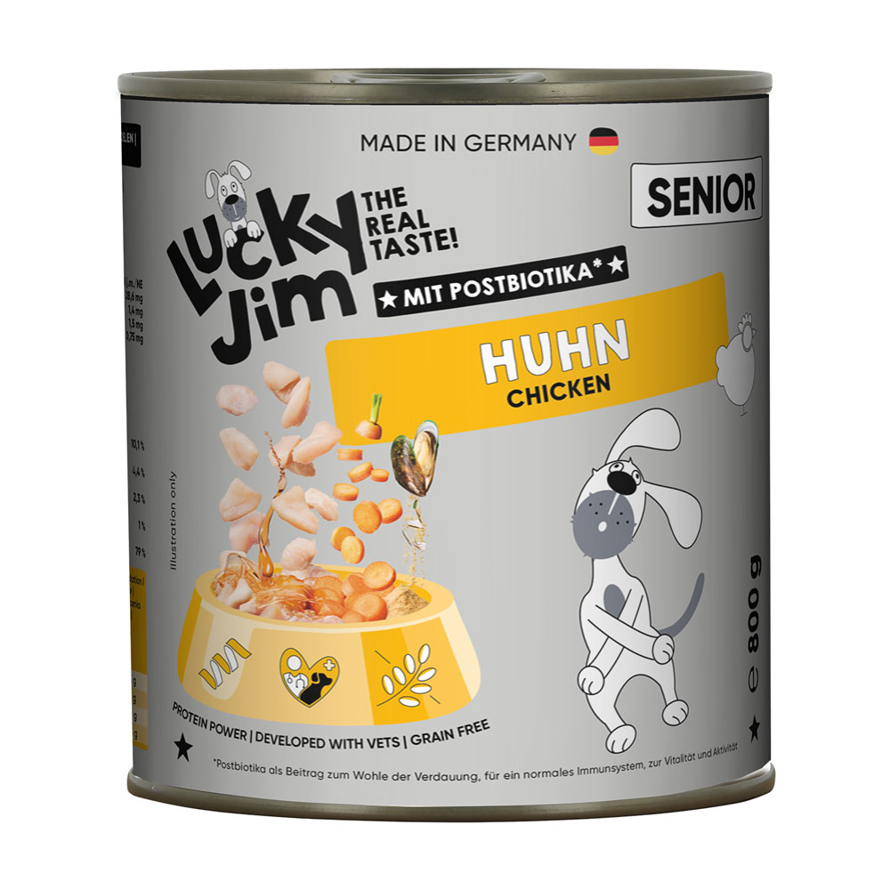 Lucky Jim Senior 6 x 800 g - Huhn Lucky Jim Senior 6 x 800 g - Huhn von Lucky Jim