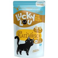 Lucky Lou Nassfutter Katze Adult Geflügel & Hirsch 16x125 g von Lucky Lou