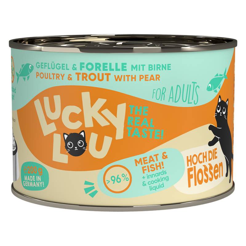 Lucky Lou Adult 6 x 200 g - Geflügel & Forelle von Lucky Lou