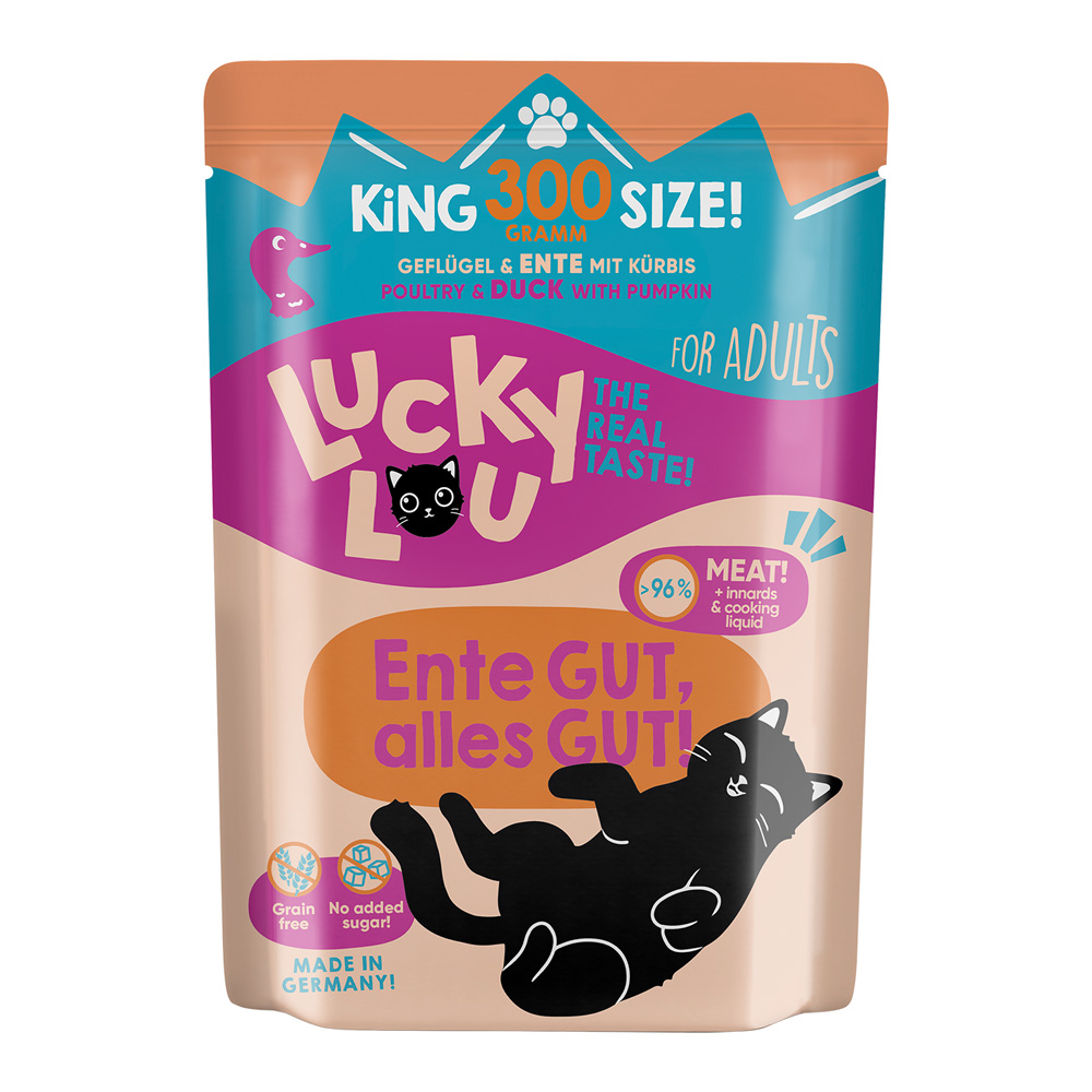 Lucky Lou Adult 6 x 300 g - Geflügel & Ente von Lucky Lou