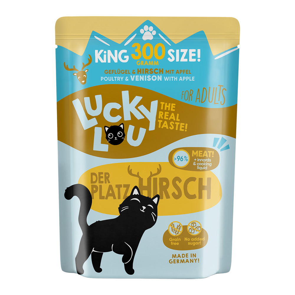 Lucky Lou Adult 6 x 300 g - Geflügel & Hirsch von Lucky Lou