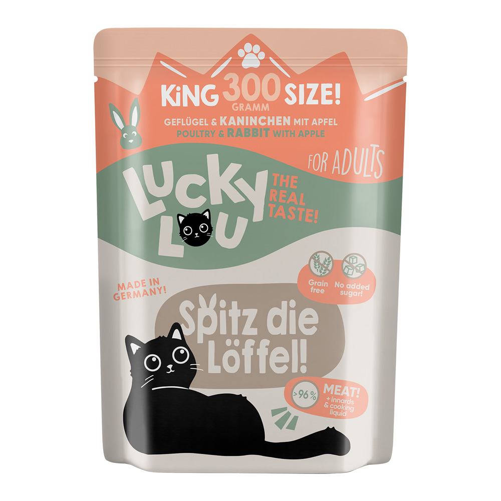 Lucky Lou Adult 6 x 300 g - Geflügel & Kaninchen von Lucky Lou