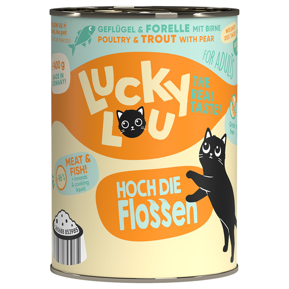 Lucky Lou Adult 6 x 400 g - Geflügel & Forelle von Lucky Lou