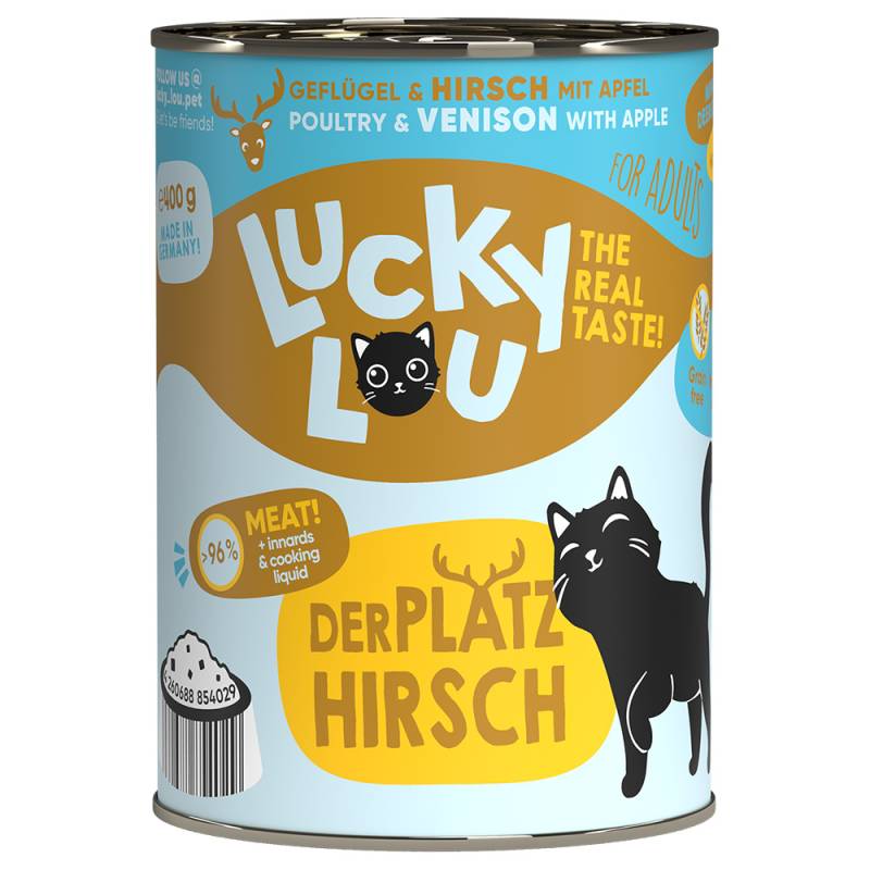 Lucky Lou Adult 6 x 400 g - Geflügel & Hirsch von Lucky Lou