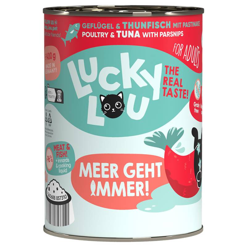 Lucky Lou Adult 6 x 400 g - Geflügel & Thunfisch von Lucky Lou