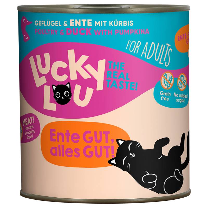 Lucky Lou Adult 6 x 800 g - Geflügel & Ente von Lucky Lou